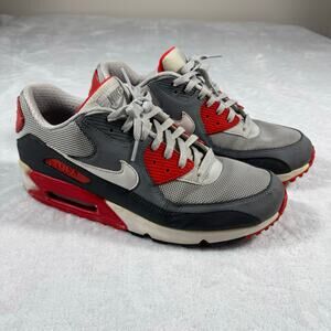 Nike Air Max 90 Essential Dusty Gray Men's Size 12 - PRM TAPE - 2013 Red Classic